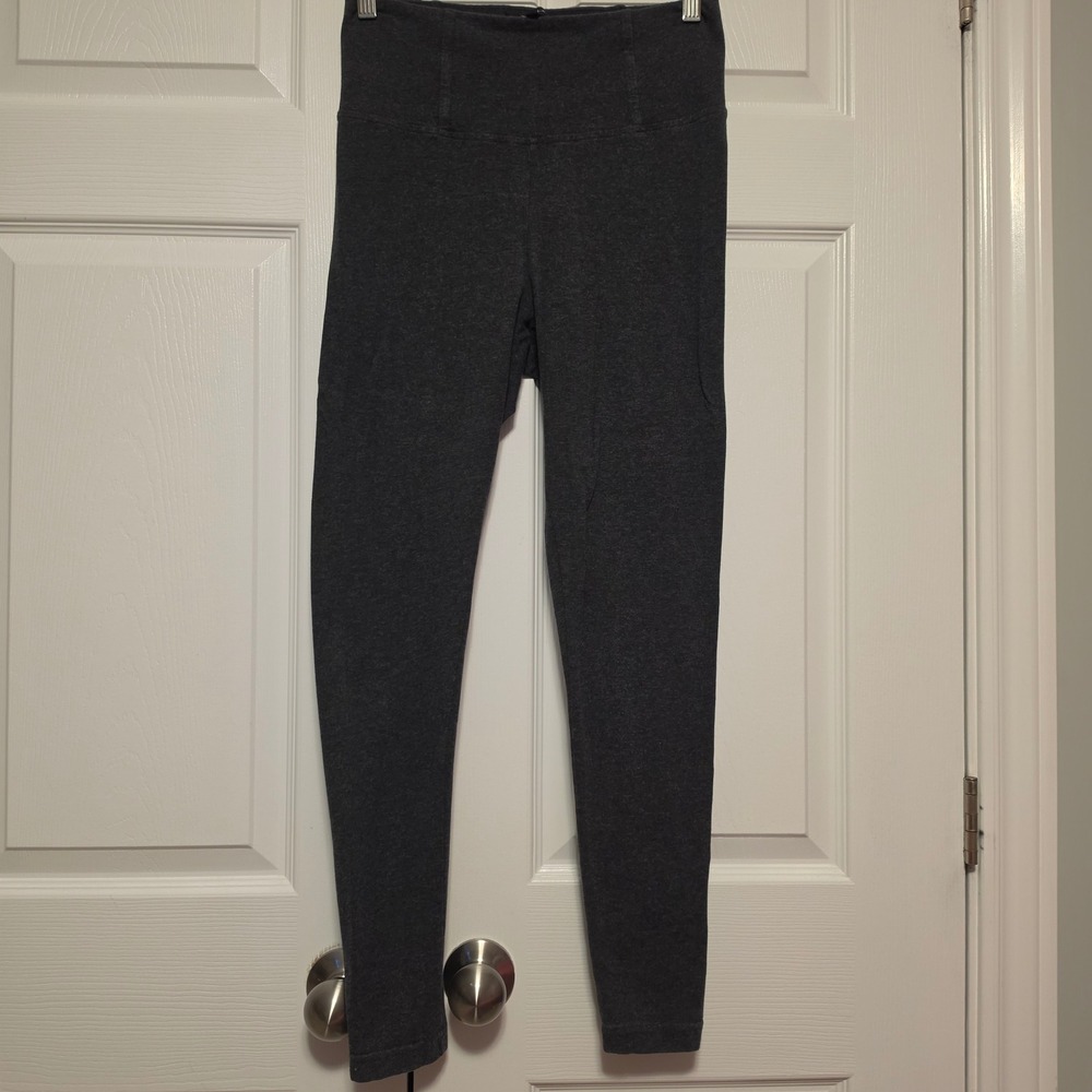 Talula Aritzia High Waisted Slim Leggings Charcoal Heather Grey Size Medium